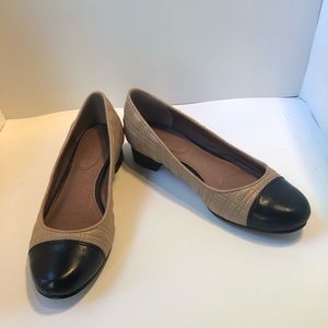 😉 Corsica Como Quilted Leather Block Heel Shoes 5.5